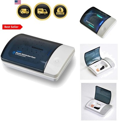 Ultra Violet C clean hearing aid dryer and dehumidifier automatic dry case