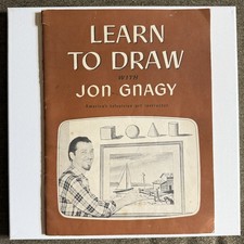 VTG Learn to Draw Book With Jon Gnagy 1950 Americas Television Art Instructor
