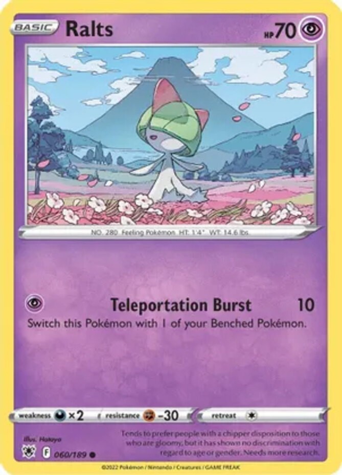 Ralts - 060/189 - Common - Near Mint