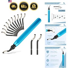 Deburring Tool with 12 High Speed Steel Blades, Deburring Tool 3D Printing, D...