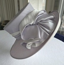 Giovannio Lilac Formal Church/ Derby Hat Wide Brim Ribbon Bow Accent Bucket