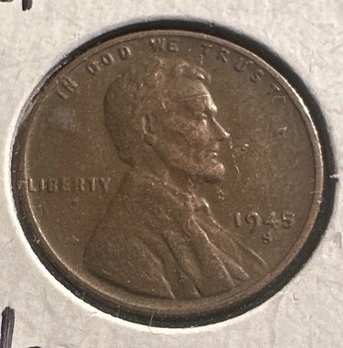 1945-S Lincoln Wheat Cent • Fine to Extra Fine • San Francisco Mint • Semi-Key