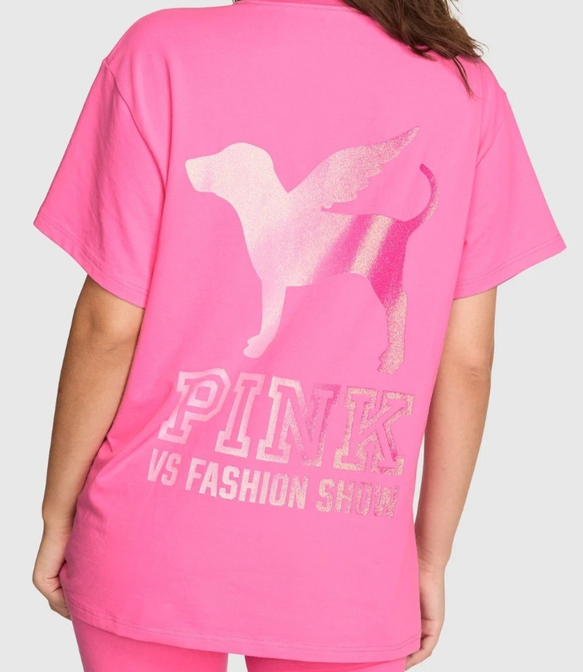 VS PINK Halftime Fashion Show 2026 Campus Shirt Hollywood Dog Angel ...