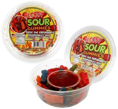 PARGA BLOODY SOUR Spicy GUMMIES (SOUR PATCH KIDS) Chamoy Sauce