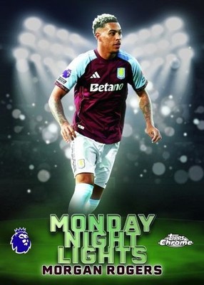 2026 Topps Chrome Premier League Monday Night Lights Insert - Pick Your Card