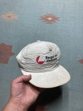 Vintage 90s SnapBack hat corduroy cap Berger company Con Agra made in USA