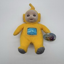 Vintage 1998 Teletubbies Laa-Laa Flocked Face Bean Bag Plush With Tag Eden