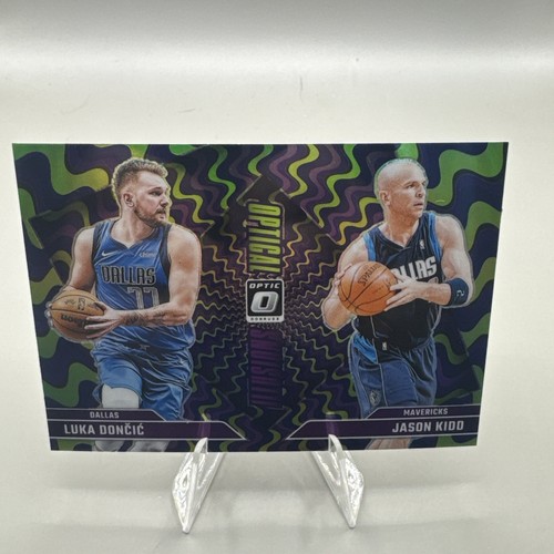 2024-25 Panini Optic LUKA DONCIC/JASON KIDD Purple Optical Illusions #1 Dallas