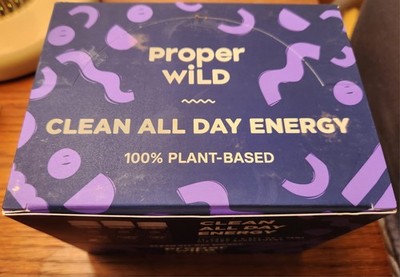 PROPER WILD Energy Shot BlackBerry 2.5oz - Qty 12 Healthy Organic VEGAN Workout