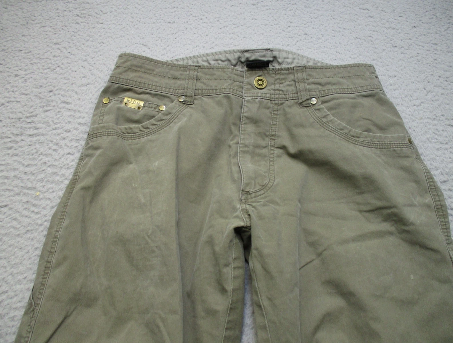 Kuhl Pants Mens 30x30 Green Revolvr Patina Hiking Utility Outdoor Workwear