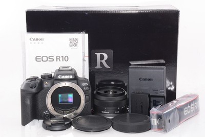[MINT/In Box/0shot]Canon EOS R10  Black/RF-S 18-45mm IS STM From JAPAN #h12773