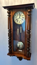 ANTIQUE GERMAN RUF URANIA FREIBURG SCHL VIENNA REGULATOR WALL CLOCK
