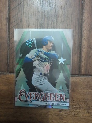 Freddie Freeman Evergreen FOIL 2025 Topps Holiday HOLO Dodgers DIe-Cut SP