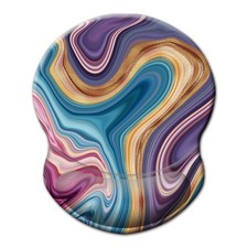 Ergonomic Gel Wrist Rest Mouse Pad Non Slip Colorful Marble