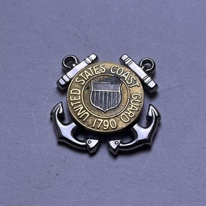 USCG Coast Guard Full Size E1-6 Enlisted& Petty Officer Combination Cap Badge