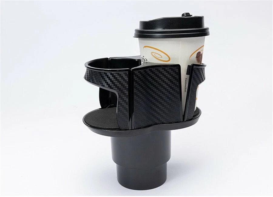 Porta-copo de carro padrão fibra de carbono porta-garrafa de bebida caixa de arrumação - Imagem 2 de 4