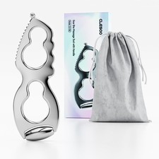 Gua Sha Facial Tools Stainless Steel Guasha Tool for Face Metal Silver