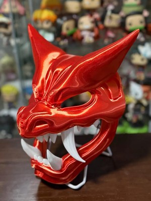 Charizard Menpo Mask Wall Art – Anime Home Decor – Japanese
