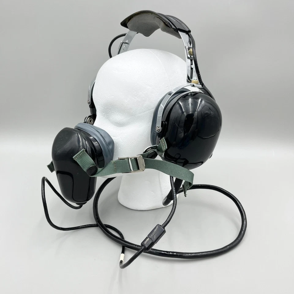 David Clark H-133C/A1C Aviation Communication Headset, 1980s Army Helo Crew Set - Image 3 of 4