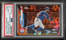 2020 Topps Chrome Sapphire Edition Orange 22/25 Rougned Odor PSA 10 GEM MT 1t5
