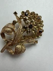 Vintage Estate Costume Jewelry Goldtone Pin Brooch