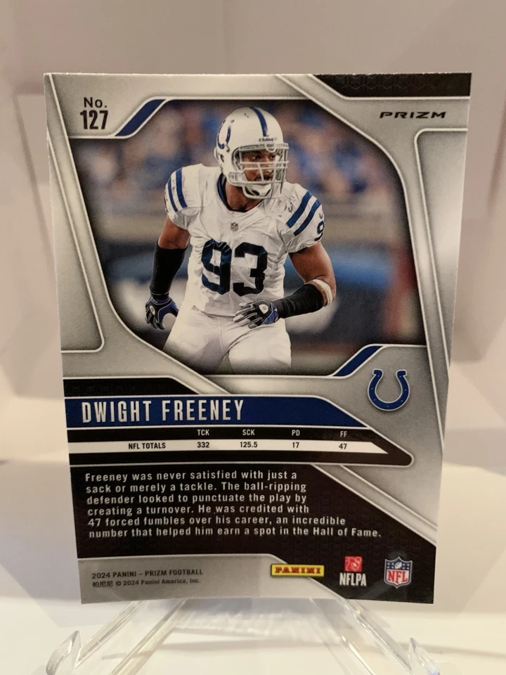 2024 Prizm Dwight Freeney football card Green Wave #127 Colts - Image 2 of 2