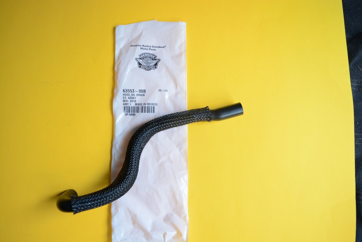 HARLEY NEW OEM Oil Tank Drain Line Hose Softail Heritage Fatboy