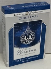 BOX 12 Christian CHRISTMAS Cards With KJV Bible Scripture & Inspirational Verse