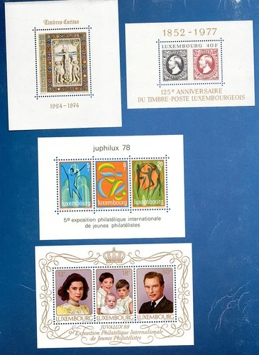 LUXEMBOURG BLOCKS 9/10/12/15** MNH perfect/luxury
