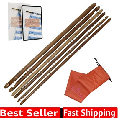 Double Ended Tunisian Afghan Crochet Hooks Set - Tunisian Crochet Hooks - 14 ...