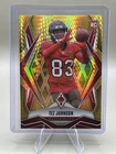 2025 Panini Phoenix Football Gold Hyper Tez Johnson #166