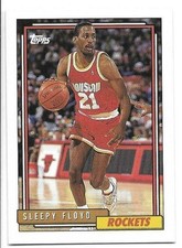 ERIC SLEEPY FLOYD 1992-93 TOPPS CARD NM-MT CONDITION