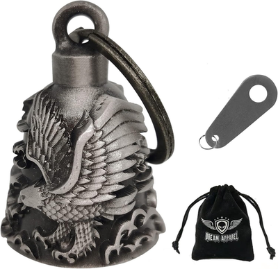 #ad Motorcycle Ride Bell for Bikers Heavy Guardian Spirit Bell w Hanger amp; Gift Ba $25.33