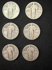 Standing Liberty Quarter Lot Of 6 1925-1930