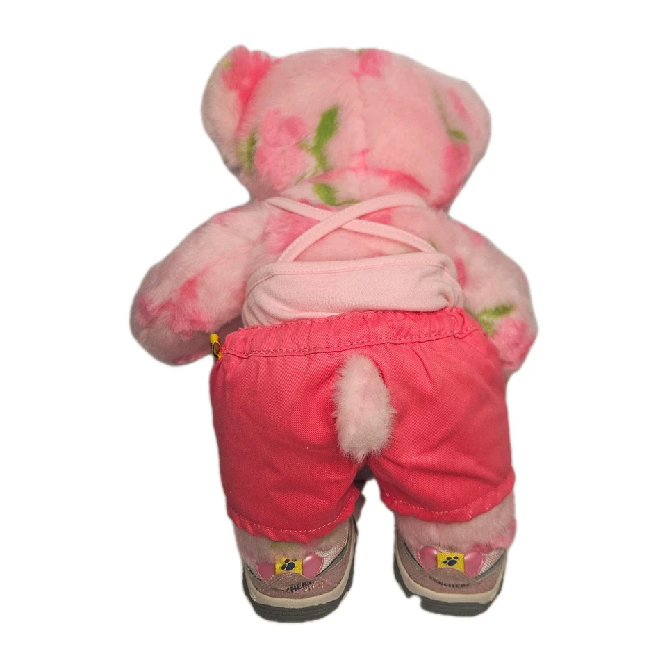 Peluche Build a Bear Floral Rosa Primavera Temporada de Abrazos con Traje/Zapatos Coleccionables Foto 3 de 4
