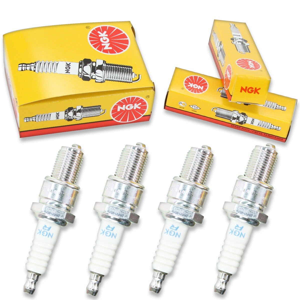 4 pcs NGK Standard Spark Plugs for 1979 Honda Accord 1.8L L4 - Engine Kit tm
