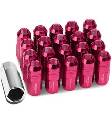 20PCS CLOSED END DESIGN M12 X 1.25 ALUMINUM ALLOY WHEEL LUG NUTS DEEP DRIVE