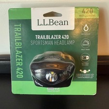 LL Bean Trailblazer 420 Headlamp LED Waterproof 420 Lumens w/Batteries