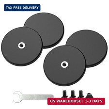 Magnetpro 4 Pieces Strong Rubber Coated Mounting Magnets Anti-Scratch, 30 LBS of