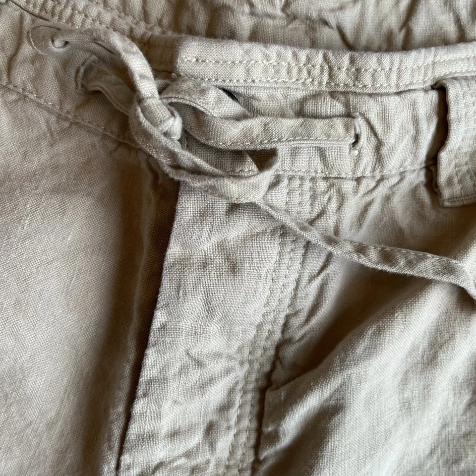 Pantalones de Murano Baird Mcnutt de lino para hombre 38x30 pantalones con botones informales silenciosos de lujo Foto 2 de 4