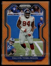 2020 Panini Prizm #165 Dalvin Tomlinson Prizm Orange #/249 SN