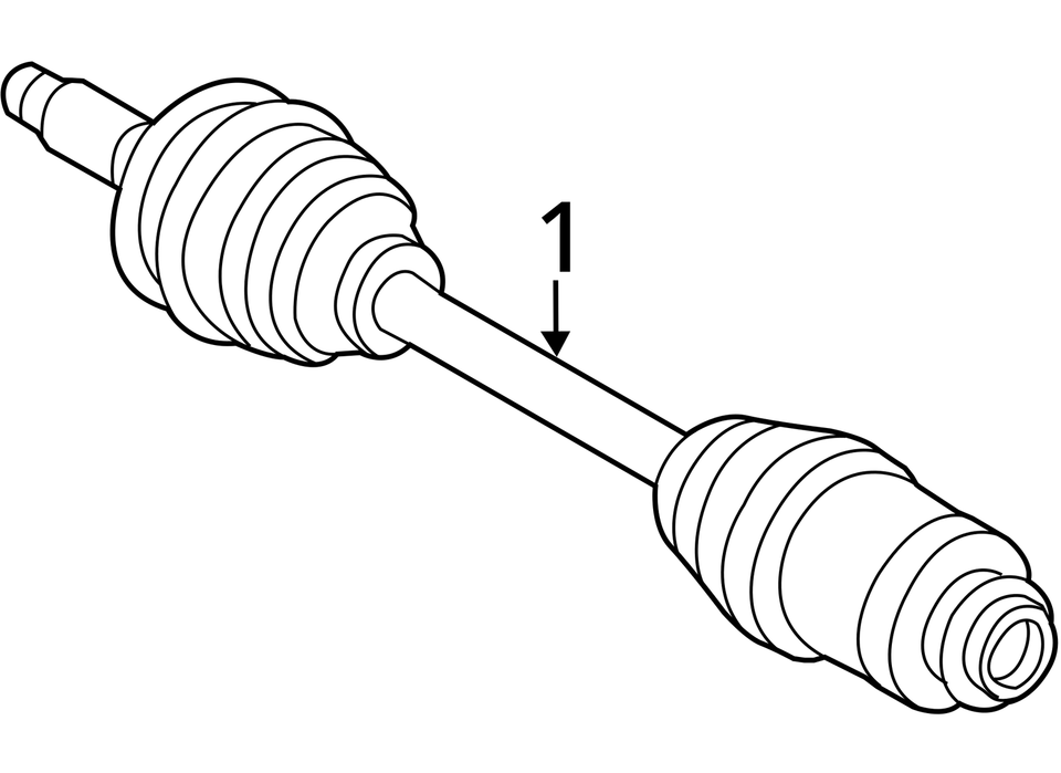 2012 Ford Fusion Front Driver Left CV Axle Shaft OEM 124K Miles