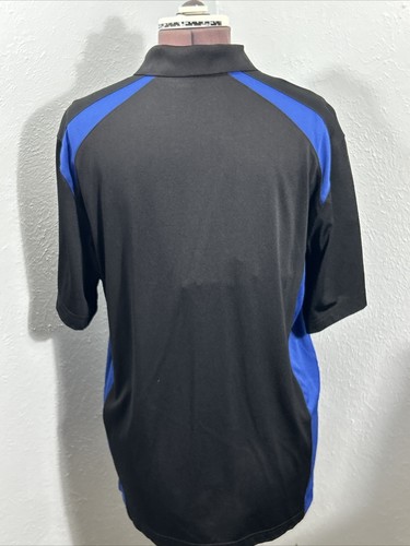 Goodyear Polo Shirt Authentic Mechanic Wear Black Blue Performance Mens Large - Picture 5 of 10