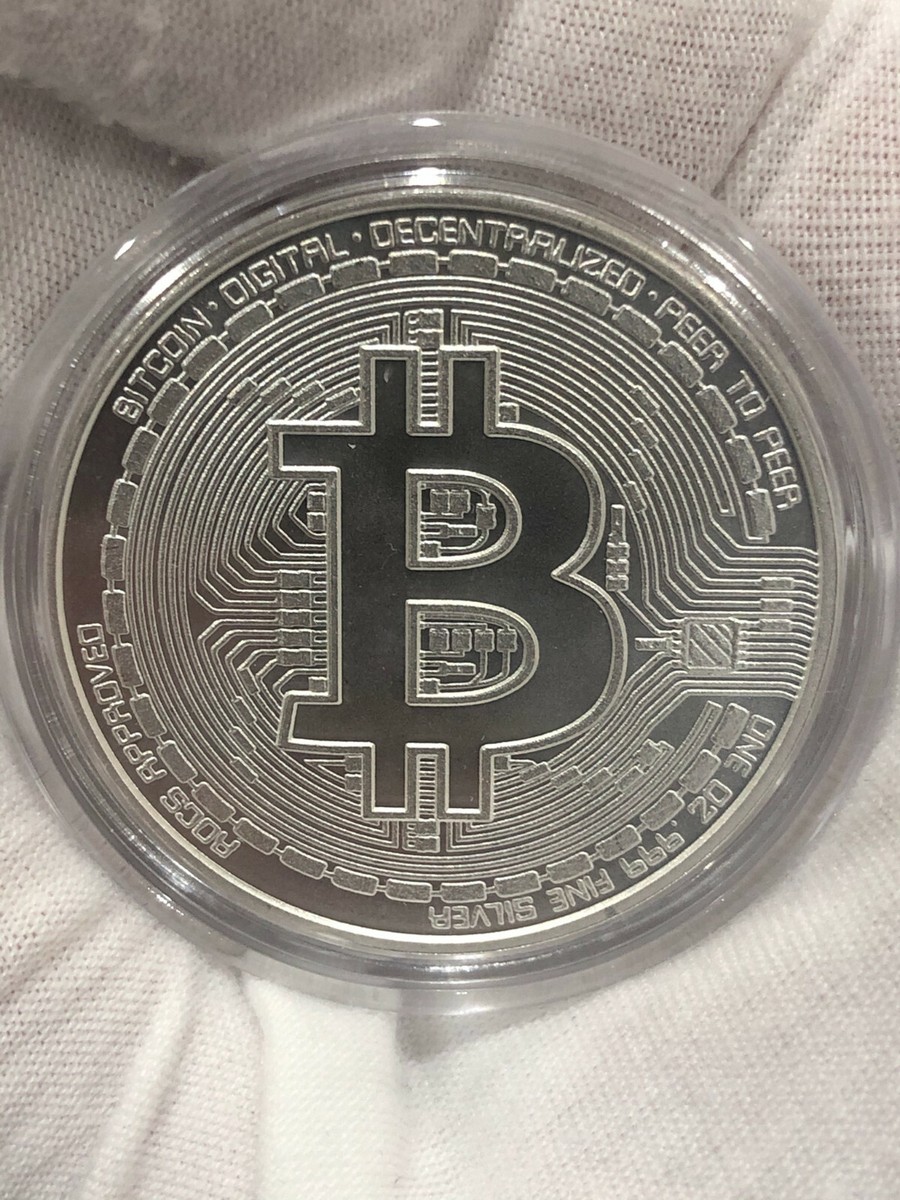 2022 Bitcoin 1 oz .999 fine silver commemorative AOCS Limited in a capsule  | eBay