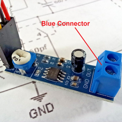 Mono Crystal Radio Amplifier Board For Headsets, Speakers, Earphones and Cable-B