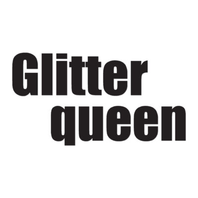 Glitter Queen - Vinyl Decal Sticker - Multiple Colors & Sizes - ebn3453