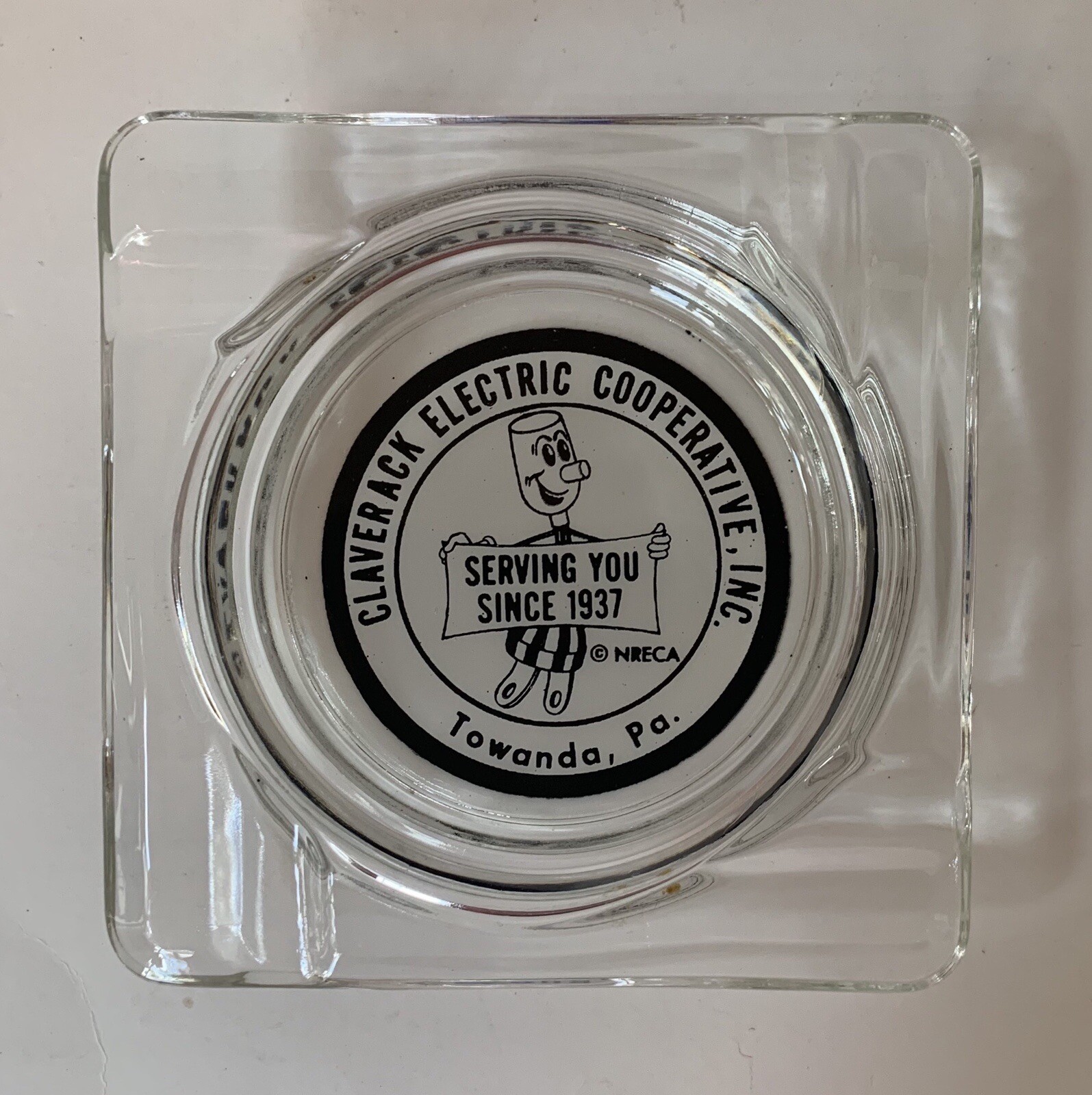 Claverack Electric Cooperative Ashtray Willie Wiredhand Towards PA eBay