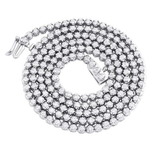 Round Diamond Tennis Chain 3mm Martini 