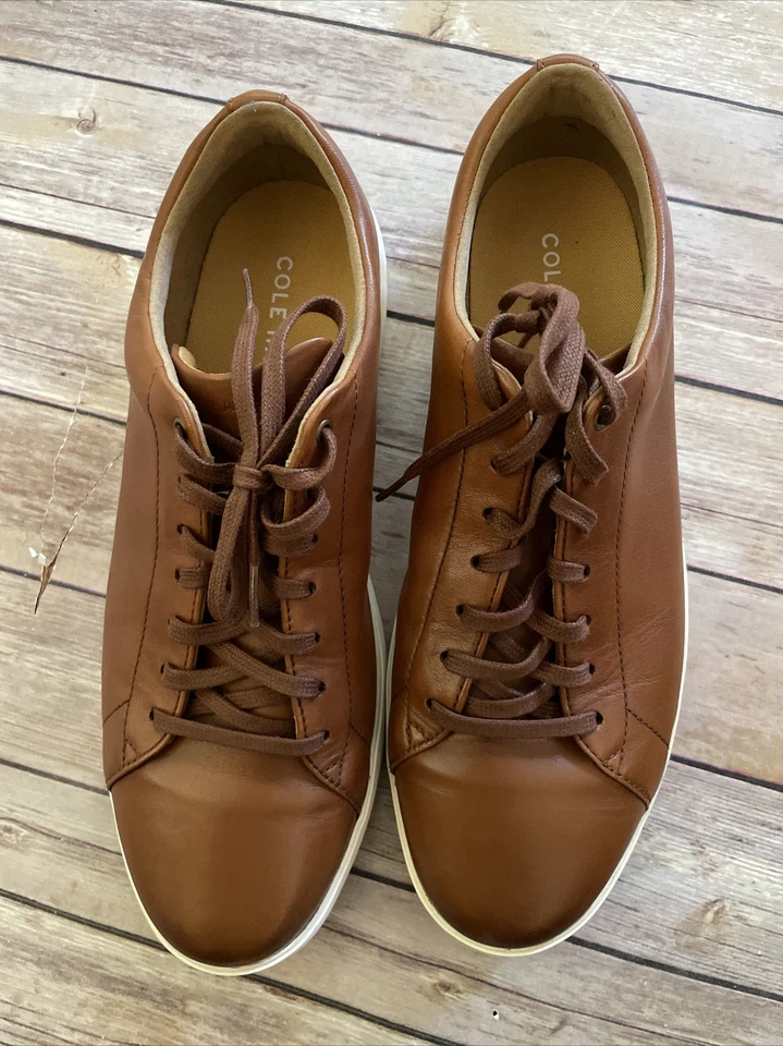 Мужские кроссовки Cole Haan Grand Crosscourt II - коричневая кожа 11,5 - Изображение 2 из 4