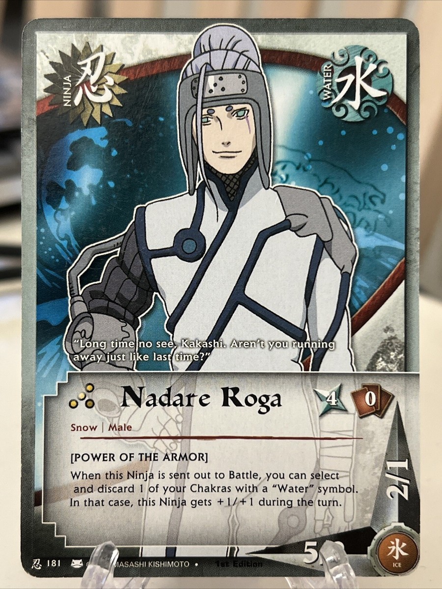 Naruto CCG 1st Edition Nadare Roga 181 Water Ninja | eBay